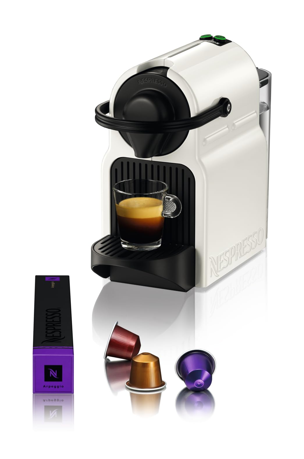 Machine Espresso Capsules Nespresso Inissia Blanche – 19 Bars, Préchauffage 25s
