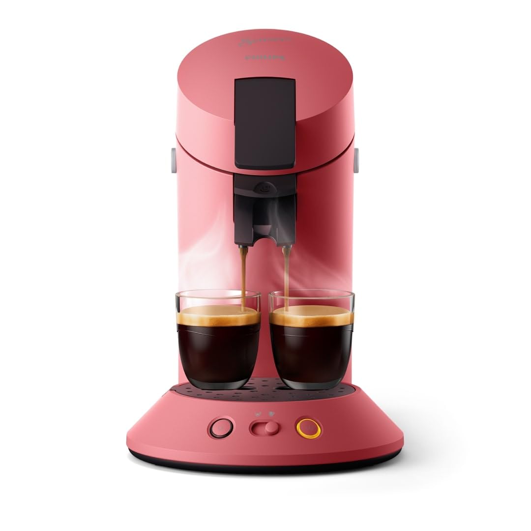Cafetière SENSEO Original Plus Rouge Tendre CSA210/35 – Intensité Réglable, Crema Plus